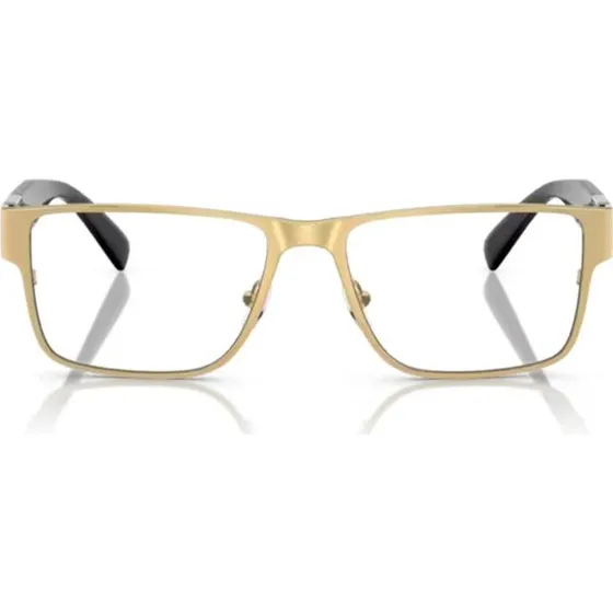 Versace VE 1274 Lunettes de Vue Homme Carrées Dorées 57mm