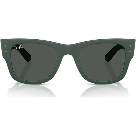 Ray-Ban RB 4840S Lunettes de Soleil Carrées Vertes et Grises