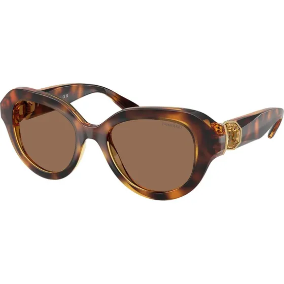 Swarovski Lunettes de Soleil SK 6037 Havana Marron 50mm