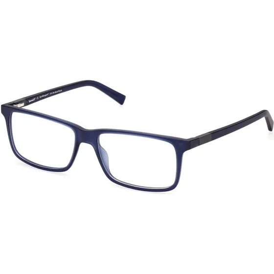 Timberland Homme TB1765 091 - Lunettes Optiques Géométriques Bleues