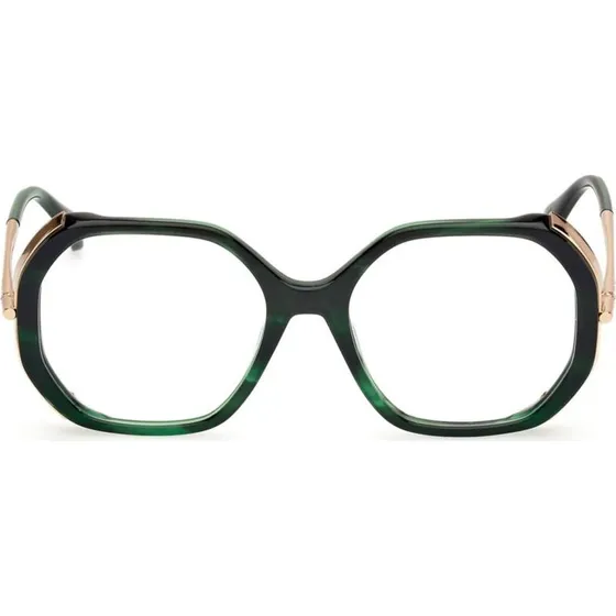 Max Mara MM5138 Lunettes de Vue Géométriques Vertes - Femme