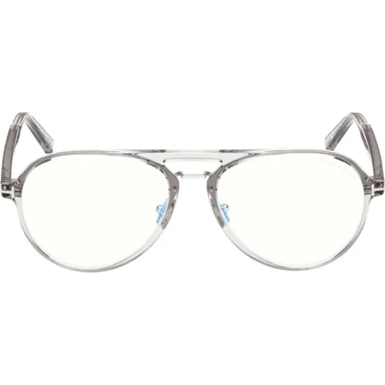Tom Ford FT5981-B Blue Block Lunettes de Vue Pilote Gris 57mm
