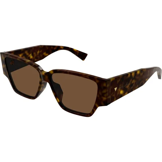 Bottega Veneta BV1285S 002 Lunettes de Soleil Carrées Havane