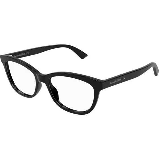 Alexander McQueen AM0461O 001 Lunettes Optiques Cat Eye Noir Transparent