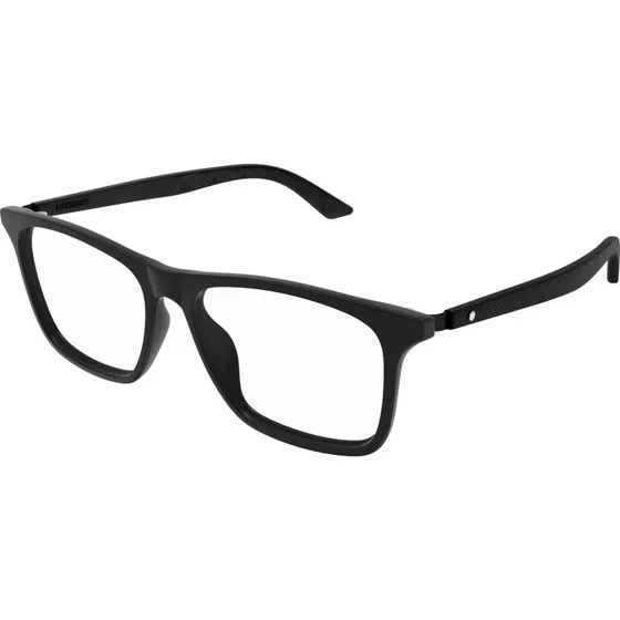 Montblanc MB0359O 001 : Montures Optiques Carrées en Acétate Noir