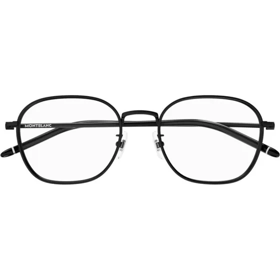 Montblanc MB0368OA Lunettes de Vue Homme Géométriques Noires 52mm
