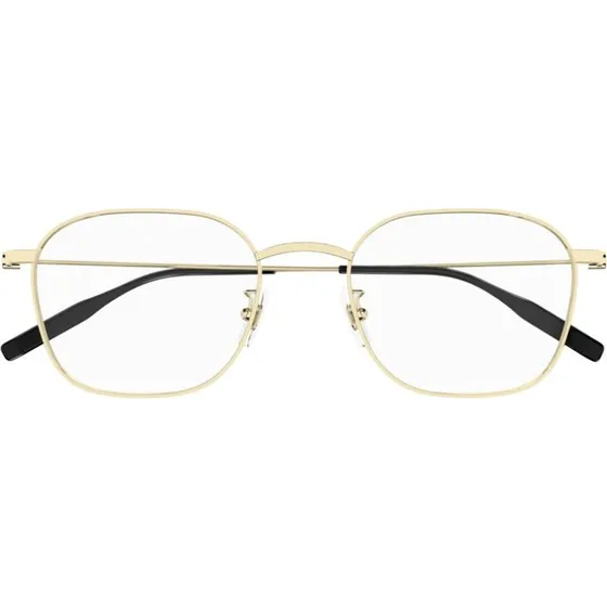 Montblanc MB0371OA Lunettes de Vue Homme Géométriques Dorées 52mm