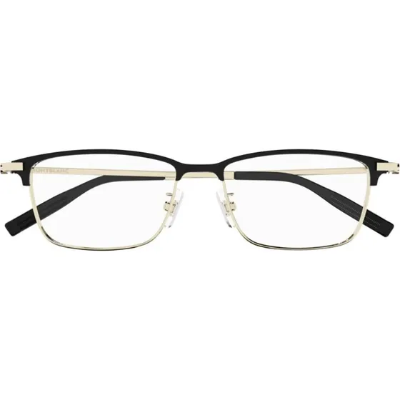 Montblanc MB0374OA Lunettes de Vue Homme Rectangulaires Dorées 54mm