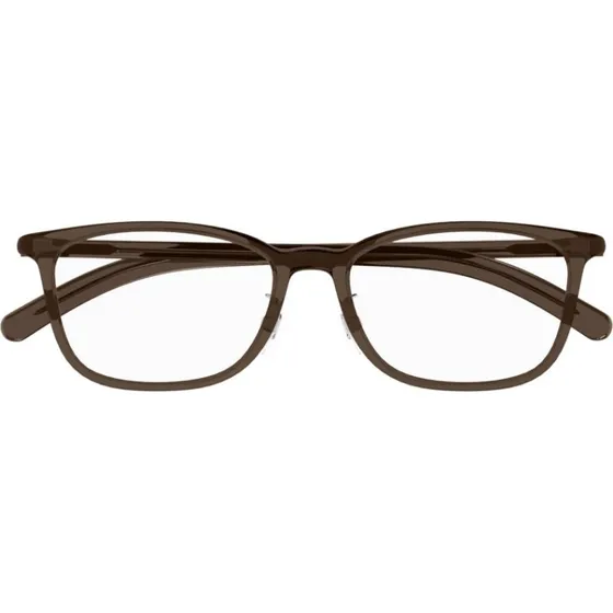 Montblanc MB0376OJ Lunettes de Vue Homme Carrées Marron
