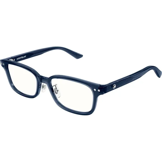 Montblanc MB0379OJ 003 - Lunettes de vue carrées bleu transparent