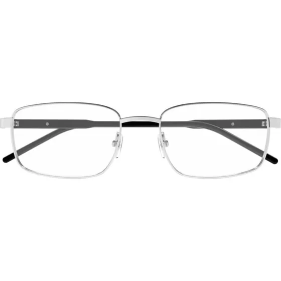 Gucci GG1801O Lunettes de Vue Carrées Argentées Homme 56mm