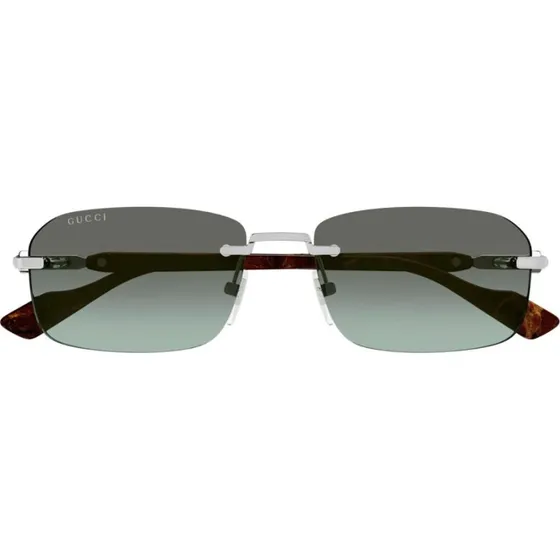 Gucci GG1221S Lunettes de Soleil Homme Havane Géométrique