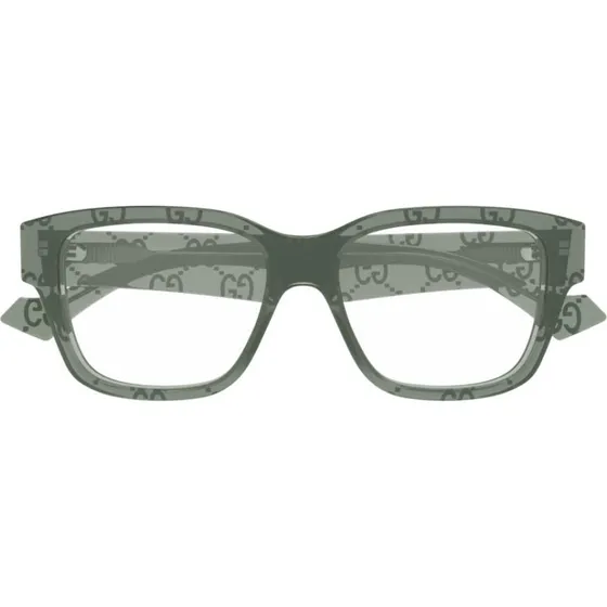 Gucci GG1428O Lunettes de Vue Homme Carrées Vert 55mm