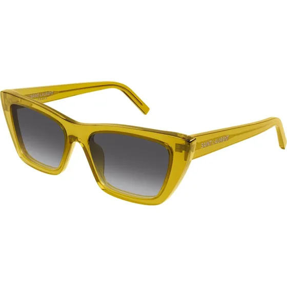 Saint Laurent SL 276 MICA 062 - Lunettes de soleil Cat Eye Jaune Fumée