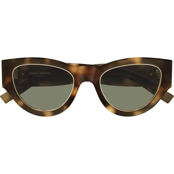Saint Laurent Lunettes de Soleil SL M94 Rim Cat Eye Havane Vert