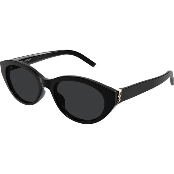 Saint Laurent SL M148 001 Lunettes de Soleil Rondes en Acétate Noir