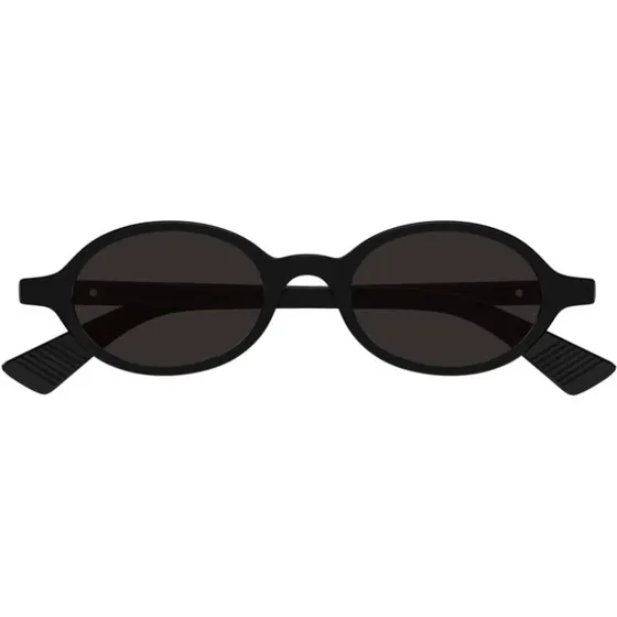 Bottega Veneta BV1388S Lunettes de Soleil Rondes Noires et Grises