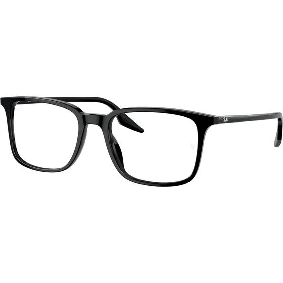 Ray-Ban RX5421 2000 - Montures Optiques Carrées en Acétate Noir