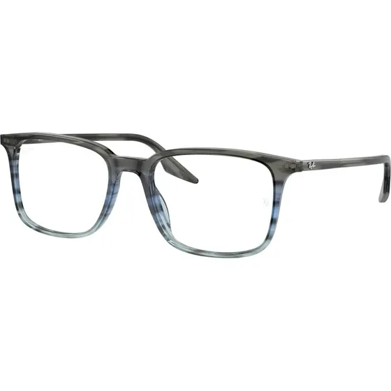 Ray-Ban RX5421 8254 Montures Optiques Carrées en Acétate Bleu Transparent