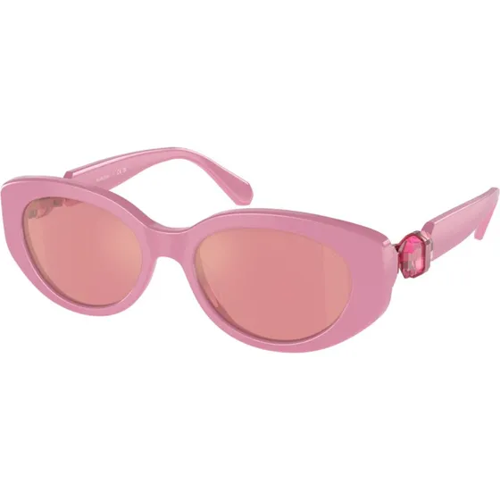 Swarovski SK6002 Lunettes de soleil rondes en acétate rose
