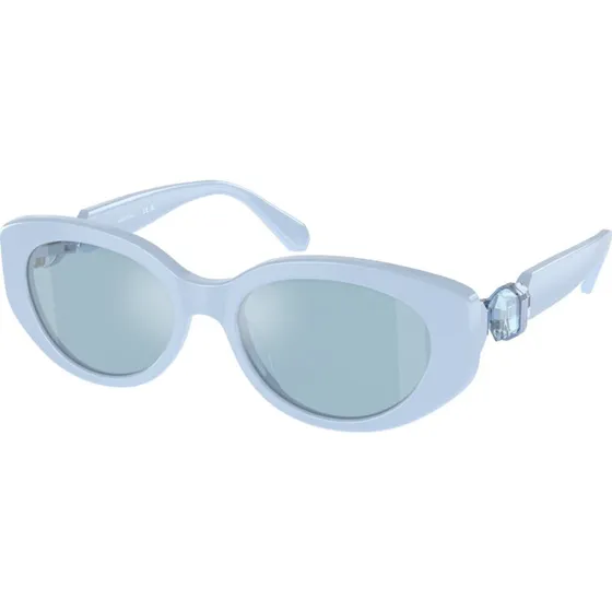 Swarovski Lunettes de Soleil SK6002 1006N1 Bleues Rondes Miroir