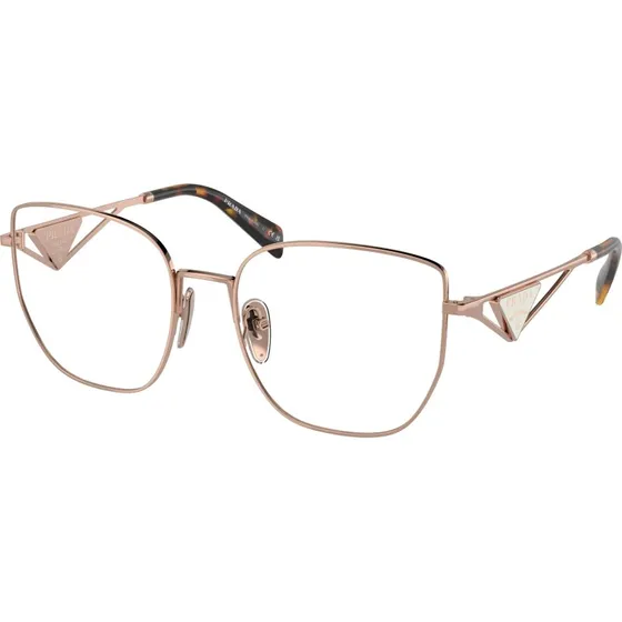 Prada PR A54VD SVF1O1 Montures Optiques Papillon Dorées