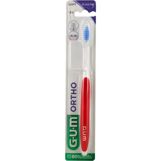 Gum Ortho Brosse à dents souple n°124
