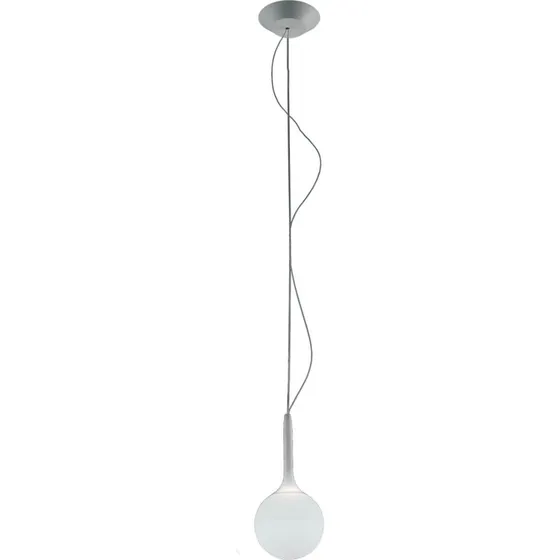 Artemide Castore 14 Suspension Blanche en Verre Soufflé