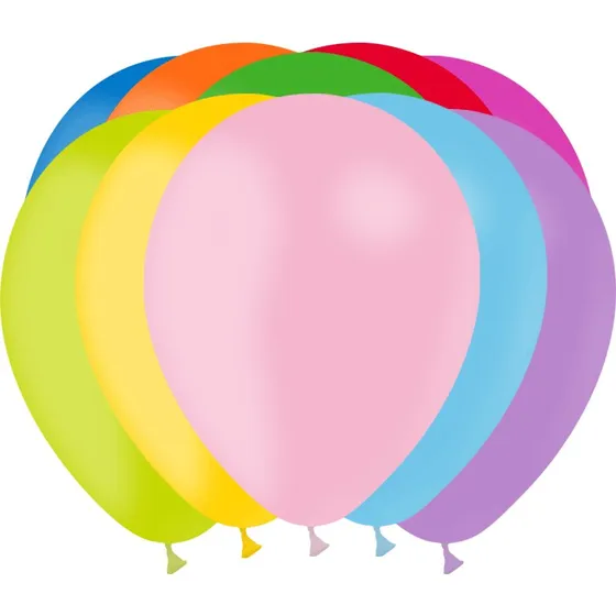 Balloonia Lot de 100 Ballons Latex Assortis 28 cm
