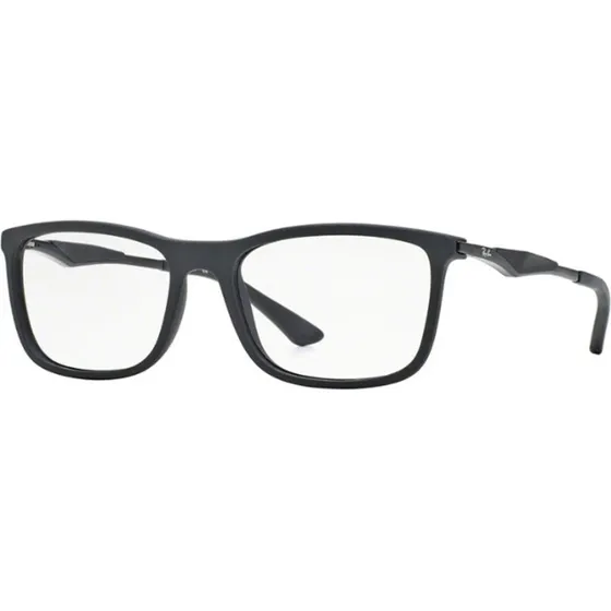 Ray-Ban RX7029 2077 Montures Optiques Carrées Noires pour Homme