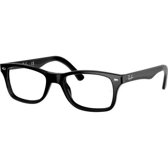 Ray-Ban RX5228 2000 Montures Optiques Carrées en Acétate Noir