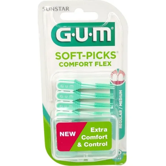 GUM Soft-Picks Comfort Flex Regular/Medium - 40 pièces