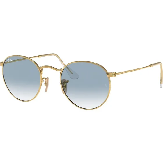 Ray-Ban RB3447N Round Metal Lunettes de Soleil Homme Or/Bleu