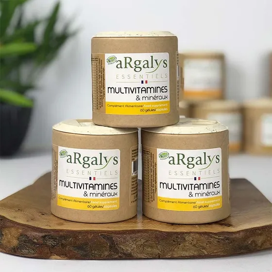 Argalys Multivitamines & Minéraux - 3x60 Gélules Vegan