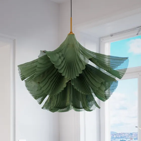 By Rydéns Suspension Juliette Verte - Tulle et Métal - 75 cm