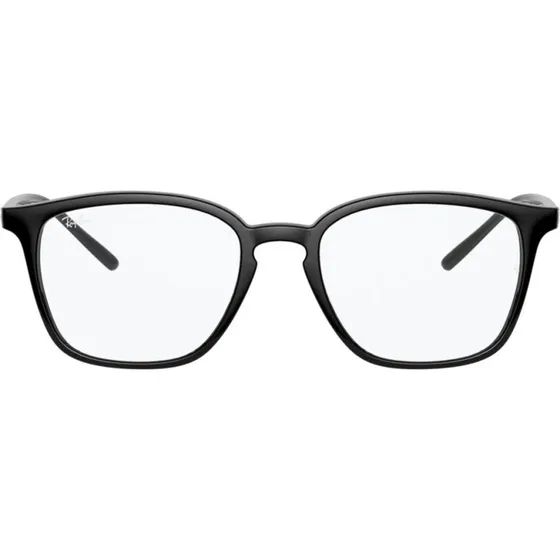 Ray-Ban RX 7185 Lunettes de Vue Géométriques Noires Unisexe 50mm