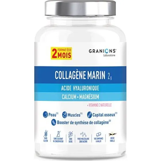 Granions Collagène Marin 2g Vanille - 180 Comprimés