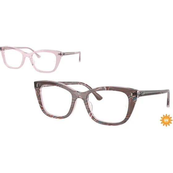 Ray-Ban RX5433 8292 - Montures Optiques Acétate Violet Transparent
