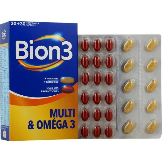 Bion 3 Multi & Oméga 3 30 Comprimés + 30 Capsules