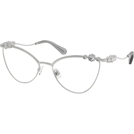 Swarovski SK1033 4001 Lunettes de vue Cat Eye Argent