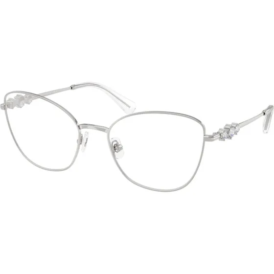 Swarovski SK1034 4001 Montures Optiques Cat Eye Argent