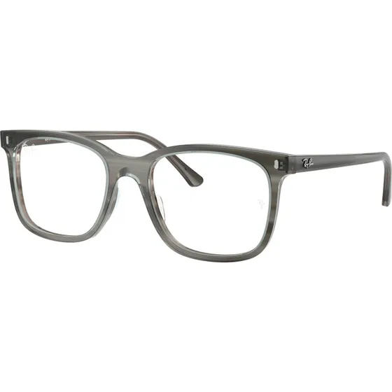 Ray-Ban RX5446 8453 Montures Optiques Carrées en Acétate Gris Transparent