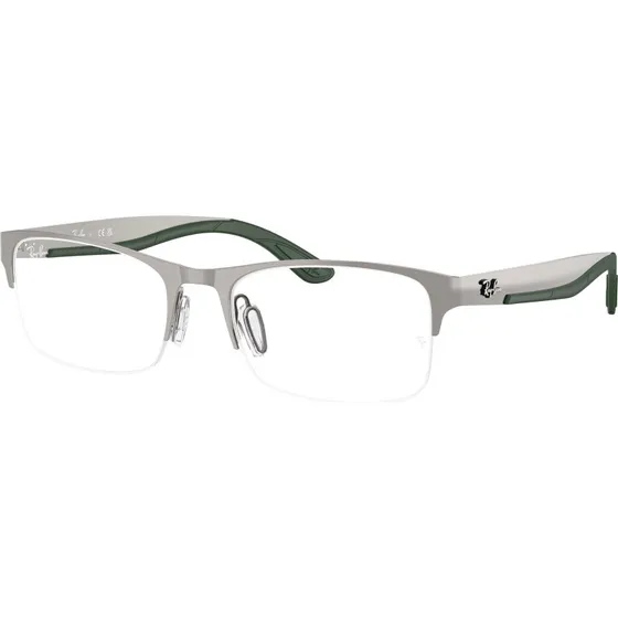 Ray-Ban RX7551 Montures Optiques Métal Carré Gris Transparent
