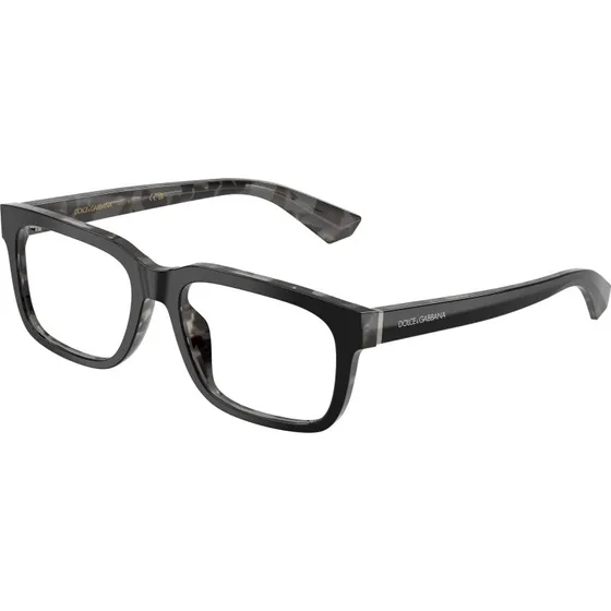 Dolce & Gabbana DG3432 Montures Optiques Carrées en Acétate Noir
