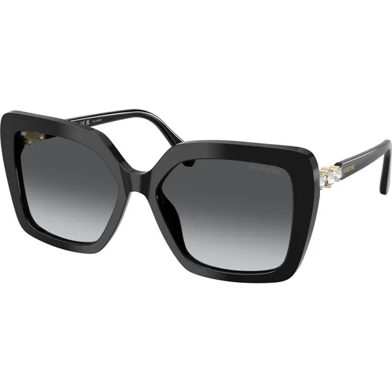 Swarovski SK6049 Lunettes de soleil Papillon Noir et Gris Polarisées