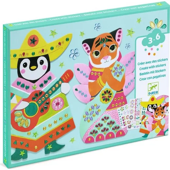 Djeco Créer avec des stickers : Brillants