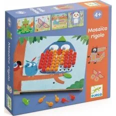 Djeco Mosaïco Rigolo - Jeu éducatif en bois 230 pcs