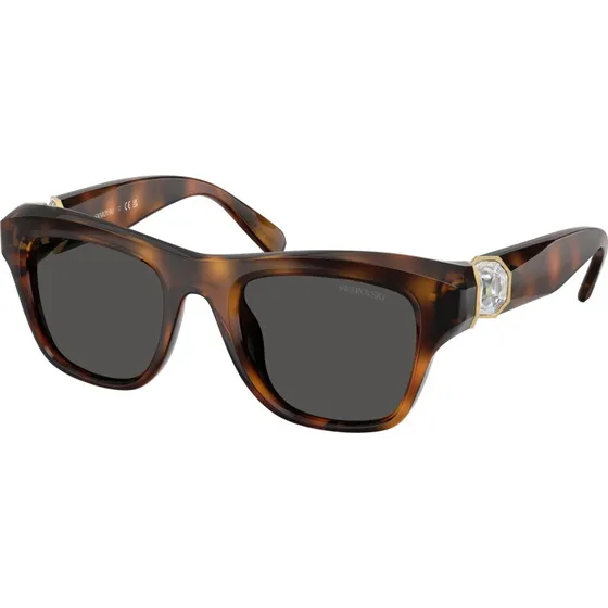 Swarovski SK6056U Lunettes de Soleil Écaille et Verres Gris