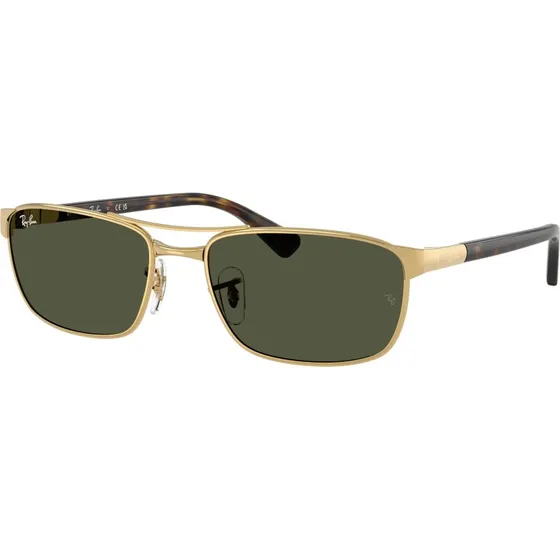 Ray-Ban RB3778 Lunettes de Soleil Géométriques Or et Vert