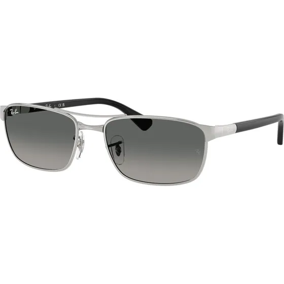 Ray-Ban RB3778 Lunettes de Soleil Géométriques Argentées